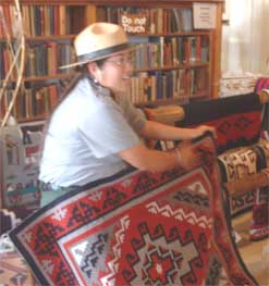 Ranger Hope shows the secret of the Ganado Rug