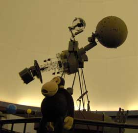 Twiglight in the planetarium.