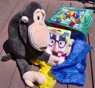 The first present is a disguise kit.