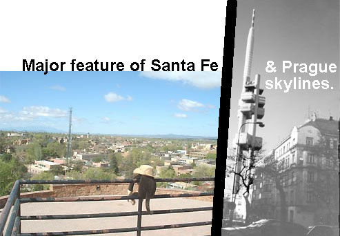 Santa Fe skyline Vs. Prague's.