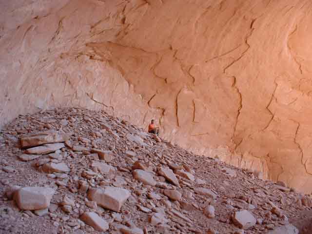 Cave debris and cool shade.