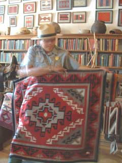This is a Ganado Red Rug.