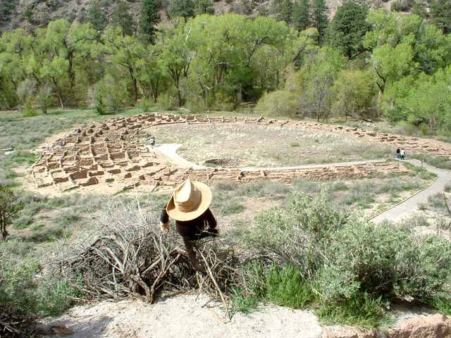 Ruin overlooked by Monkey.